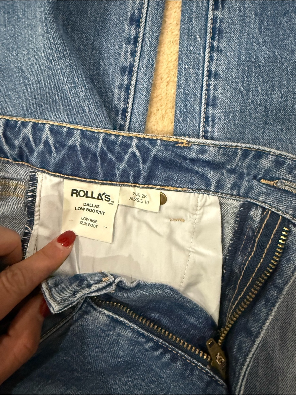 ROLLA'S Light Blue Dallas Low Rise Bootcut Jeans